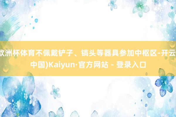 欧洲杯体育不佩戴铲子、镐头等器具参加中枢区-开云(中国)Kaiyun·官方网站 - 登录入口
