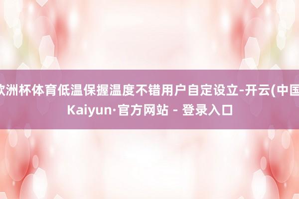 欧洲杯体育低温保握温度不错用户自定设立-开云(中国)Kaiyun·官方网站 - 登录入口
