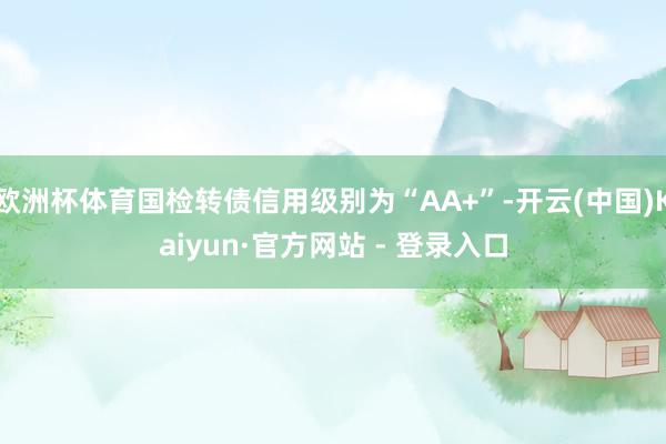 欧洲杯体育国检转债信用级别为“AA+”-开云(中国)Kaiyun·官方网站 - 登录入口